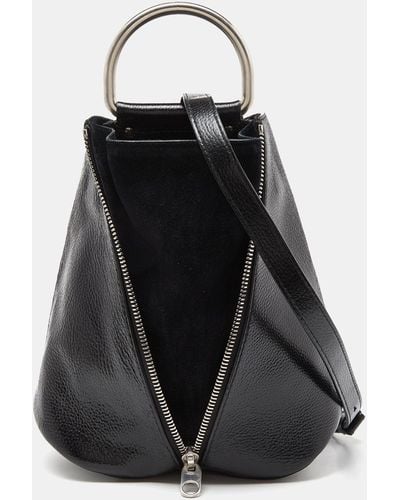 Proenza Schouler Vertical Zip Convertible Top Handle Bag - Black