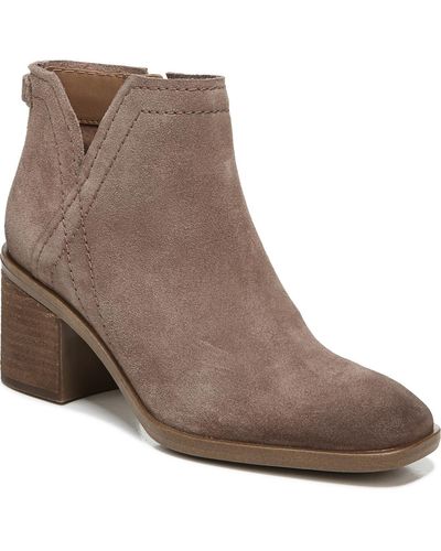 Zodiac Larsen Suede Cut-out Booties - Brown