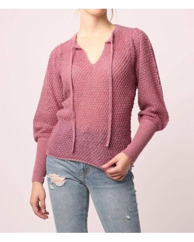 Another Love Mila V-neck Sweater - Red