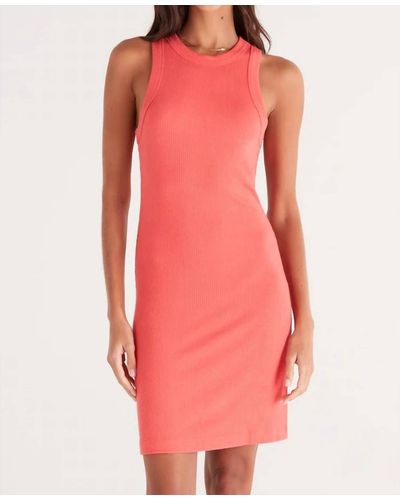Z Supply Carolina Rib Mini Dress - Pink