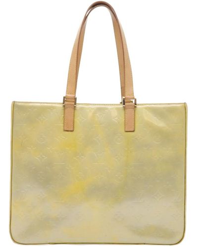 Louis Vuitton Columbus Patent Leather Tote Bag (pre-owned) - Yellow