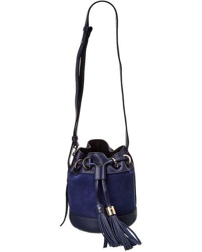 See By Chloé Vicki Small Leather Bucket Bag - Blue