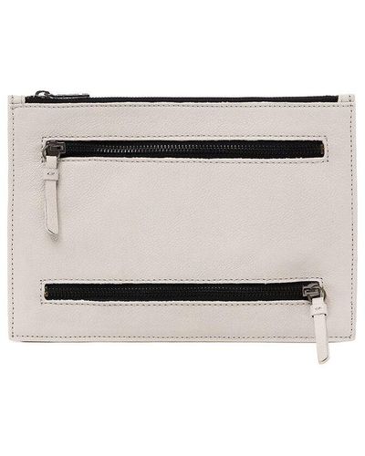 Botkier Chelsea Medium Leather Wristlet Clutch - Natural