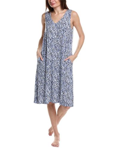 Donna Karan Sleepwear Sleep Gown - Blue