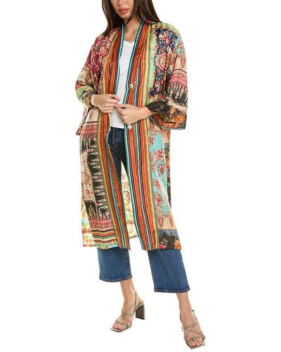 Johnny Was Journey Silk Reversible Kimono - Multicolor