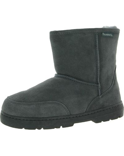 BEARPAW Patriot Suede Ankle Snow Boots - Green