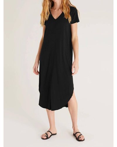 Z Supply Short Sleeve Reverie Dress - Black