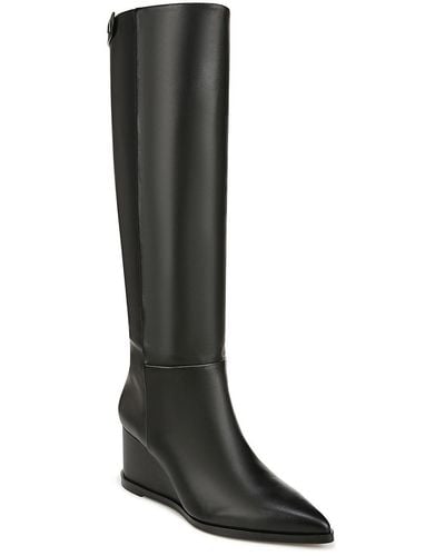 Franco Sarto Estella Leather Knee-high Boots - Black