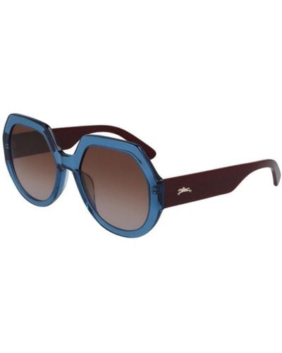 Longchamp 55 Mm Sunglasses Lo655s-424 - Black
