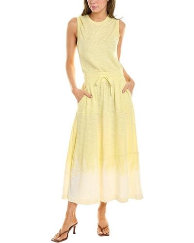 ATM Slub Jersey Maxi Dress - Yellow