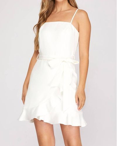 She + Sky Legacy Elegant Dress - White