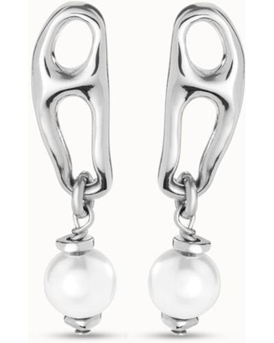 Uno De 50 Pearl & Match Earrings - White