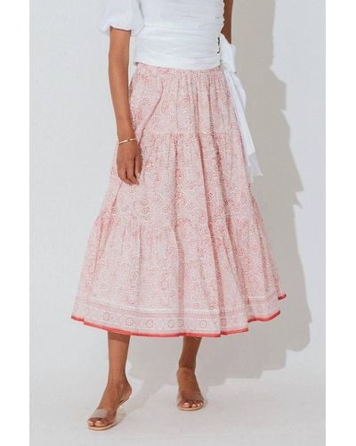 Cleobella Uma Midi Skirt - Pink