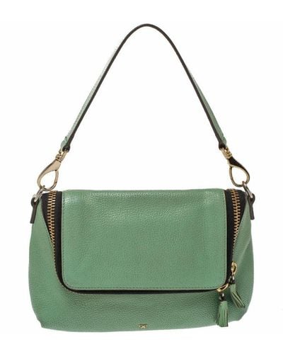 Anya Hindmarch Leather Zip Crossbody Bag - Green