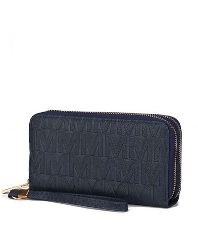 MKF Collection by Mia K Aurora M Signature Wallet Handbag - Blue