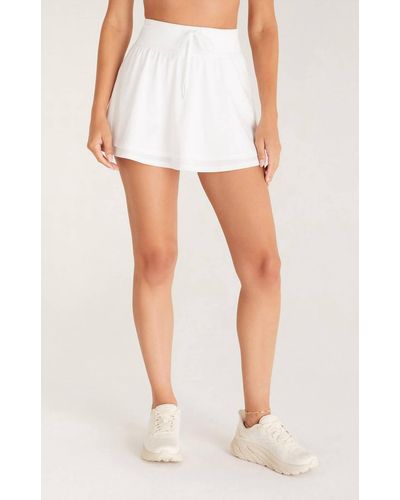 Z Supply Sporty Tiered Skirt - White