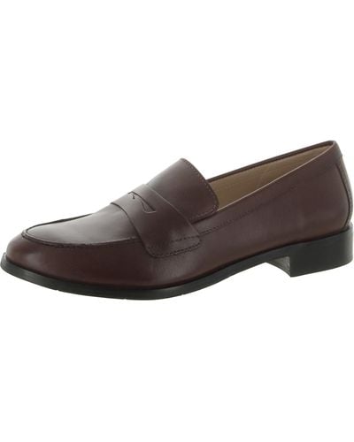 Rockport Sena Faux Leather Cushioned Loafers - Brown