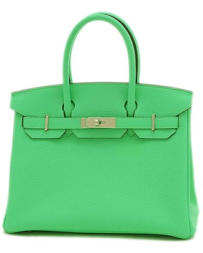 Hermès Birkin 30 Leather Handbag (pre-owned) - Green