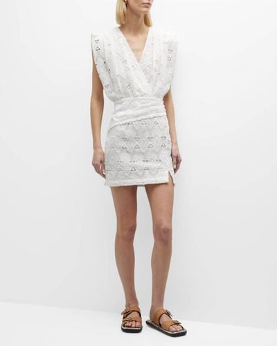 IRO Perine Embroidered Dress - White