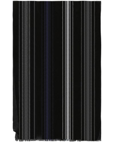 Tomas Maier Striped Scarf - Black