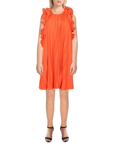 AMUR Mimi Backless Short Mini Dress - Orange