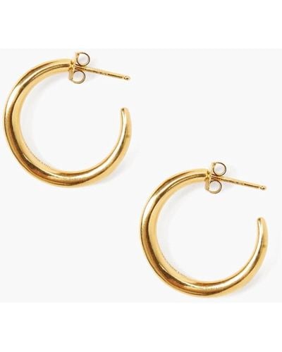 Chan Luu Mini Infinity Hoop Earrings In Gold - Metallic