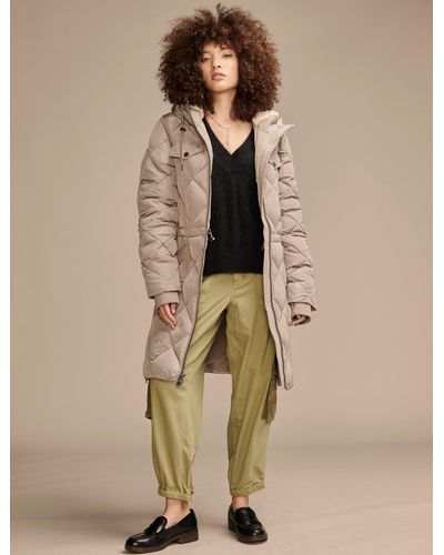 Lucky Brand Quilted Parka Jacket - Natural
