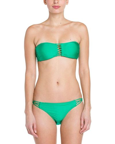PQ Swim Braided Full Bikini Bottom - Green