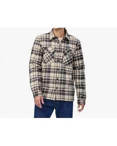 Patagonia Insulated Organic Cotton Midweight Fjord Flannel Shirt - Black