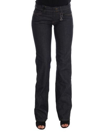 CoSTUME NATIONAL Dark Blue Cotton Classic Fit Jeans - Black