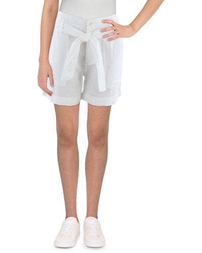 Lauren by Ralph Lauren Daviana Mini High-waist Shorts - White