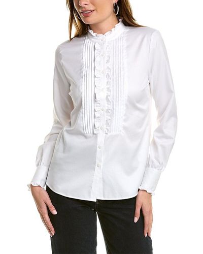 Brooks Brothers Pique Blouse - White
