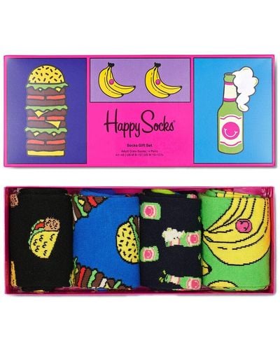Happy Socks 4pk Yummy Yummy Socks Gift Set - Pink