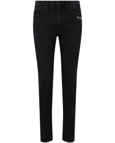 Off-White c/o Virgil Abloh Denim Skinny Fit Jeans - Black