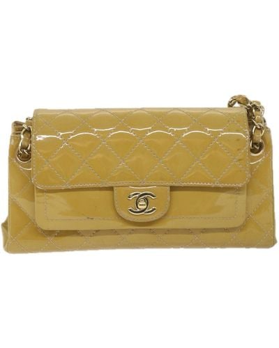Chanel Matelassé Patent Leather Shoulder Bag (pre-owned) - Metallic