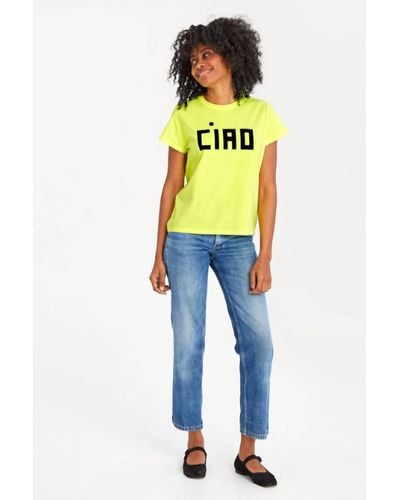 Clare V. Classic Tee Top - Yellow