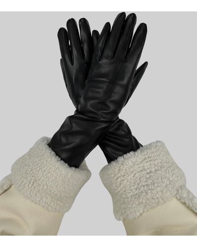 NA-KD Vegan Leather High Gloves - Black
