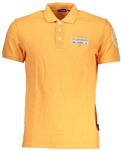 Napapijri Cotton Polo Shirt - Yellow
