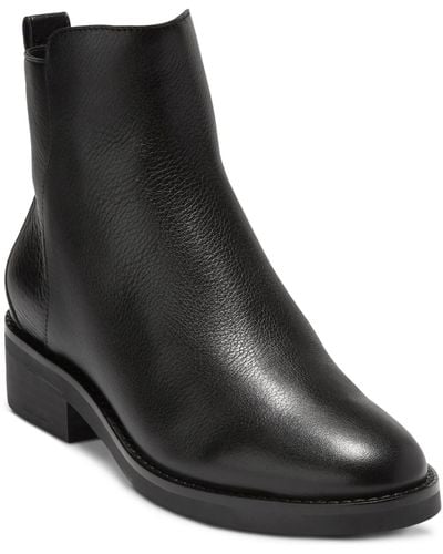 Cole Haan River Leather Embossed Chelsea Boots - Black