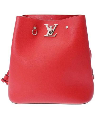Louis Vuitton Lockme Leather Shoulder Bag (pre-owned) - Red