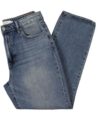 Hidden Jeans Grind Denim Light Wash Straight Leg Jeans - Blue