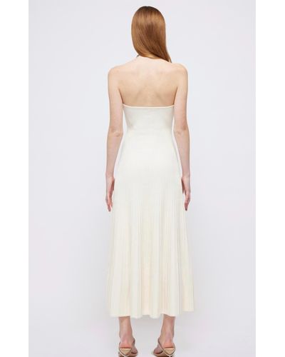 Jonathan Simkhai Sadira Crystal Halter Midi Dress - White
