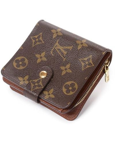 Louis Vuitton Compact Zip Wallet Pm - Brown