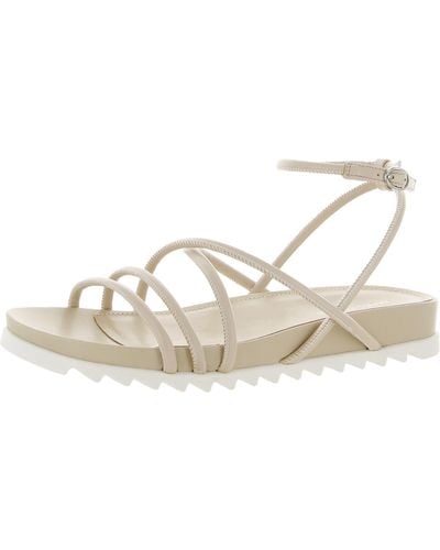 Marc Fisher Joylyn Faux Leather Platform Gladiator Sandals - Natural