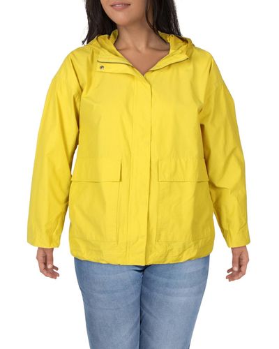 Eileen Fisher Relaxed Hooded Jacket - Yellow