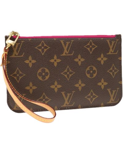 Louis Vuitton Neverfull Canvas Clutch Bag (pre-owned) - Brown