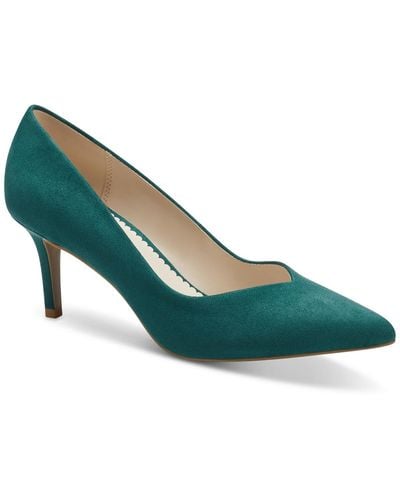 Charter Club Faux Suede Pointed Toe Pumps - Green