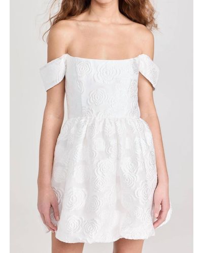Amanda Uprichard Valentina Jacquard Dress - White