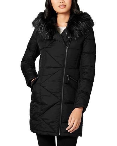 French Connection Water Repellent Oversized Puffer Coat - Black