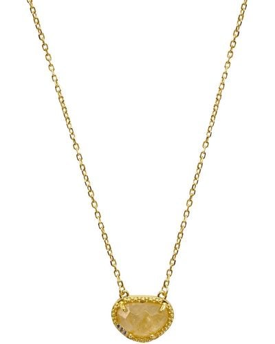 Adornia Fine Adornia Birthstone Necklace 14k Yellow Gold Vermeil - Metallic